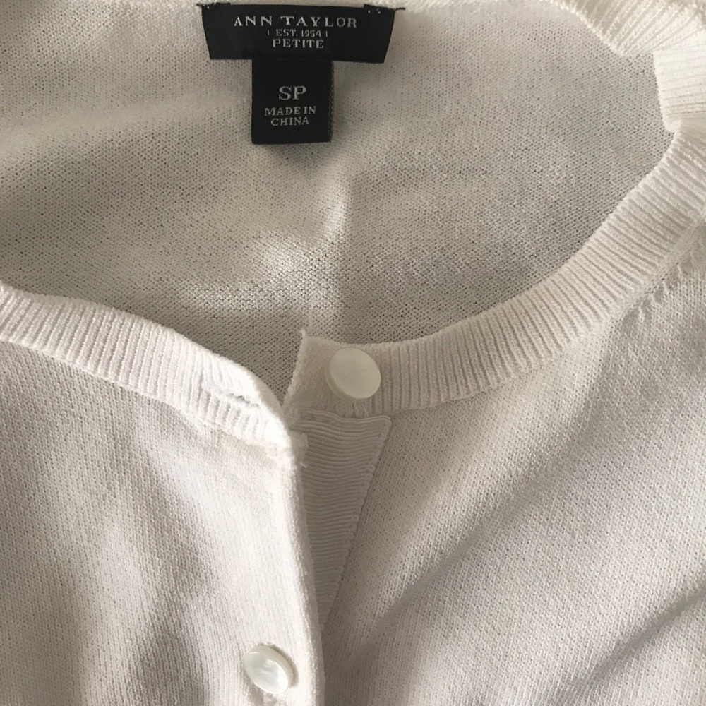 White cardigan